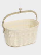 Набор для ванной комнаты 7 предметов, корзина 4 шт., корзина для белья, ведро для мусора, ёрш, бежевый - Фото 6