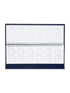 Планинг недатированный, 56 листов, на гребне, искусственная кожа, синий - Фото 13