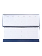 Планинг недатированный, 56 листов, на гребне, искусственная кожа, синий - Фото 6