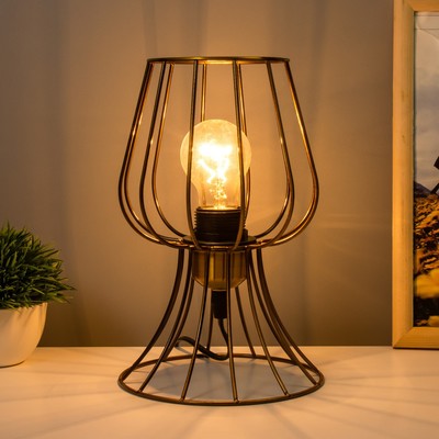 Настольная лампа «Фрейя» Е27 40 Вт золото 16×16×23 см RISALUX