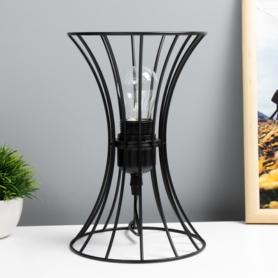 Настольная лампа RISALUX «Анетта», Е27, 40 Вт, черный, 16×16×23 см