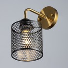 Бра «Вайна» Е27 40 Вт черный 13×12×16 см - Фото 2