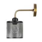 Бра «Вайна» Е27 40 Вт черный 13×12×16 см - Фото 4