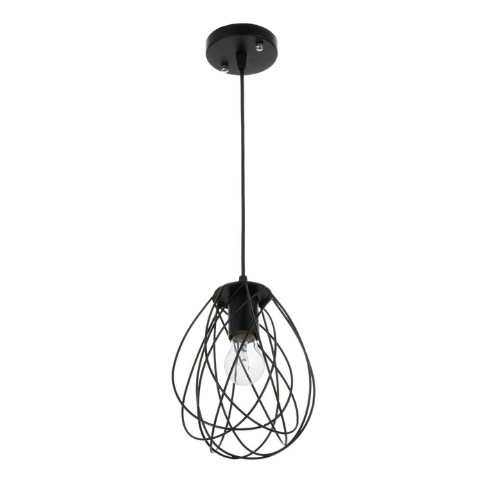 Светильник BayerLux «Бигли» Е27 40 Вт черный 18×18×20-120 см - Фото 1