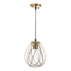 Светильник BayerLux «Бигли» Е27 40 Вт золото 18×18×20-120 см - фото 4040713