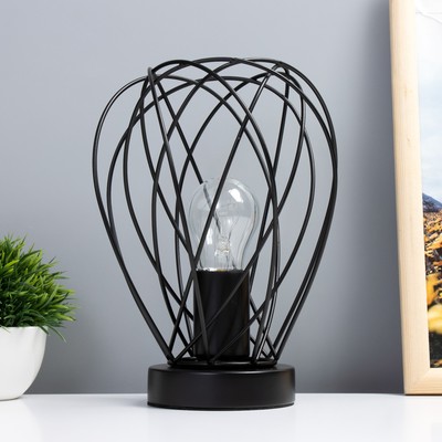 Настольная лампа «Бигли» Е27 40 Вт черный 18×18×20 см RISALUX