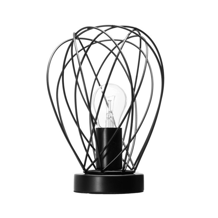 Настольная лампа "Бигли" Е27 40Вт черный 18х18х20см RISALUX - фото 1906462950