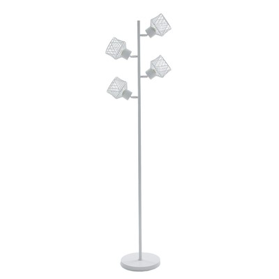 Торшер «Софит» 4хЕ27 40 Вт белый 25×25×150 см