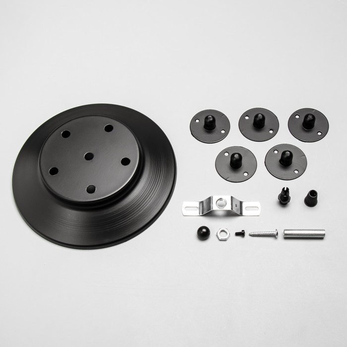 Комплект для светильника "Паук-5" черный 20×20×4 см - Фото 1