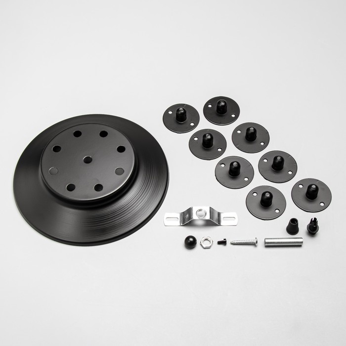 Комплект для светильника "Паук-8" черный 20×20×4 см - Фото 1