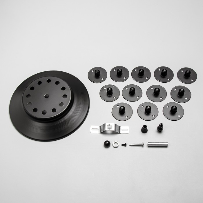 Комплект для светильника BayerLux «Паук-12», черный, 25×25×4 см - Фото 1