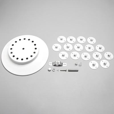 Комплект для светильника "Паук-16" белый 25х25х4см