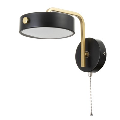 Бра с выключателем «Пиатти»LED 12 Вт 4000К черный 15×26×16 см