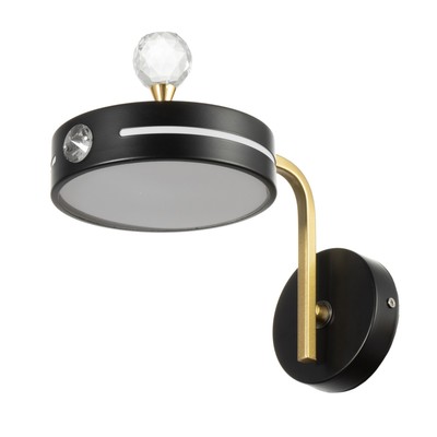 Бра «Антеко» LED 12 Вт 4000К черный 15×26×16 см