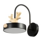 Бра «Олень пиатти» LED 12 Вт 4000К черный 15×26×16 см - Фото 1