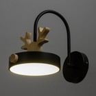 Бра «Олень пиатти» LED 12 Вт 4000К черный 15×26×16 см - Фото 3