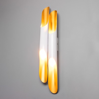 Бра «Бамбу» 4хЕ27 40 Вт белый золото 6×12×60 см