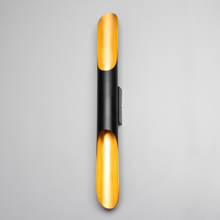 Бра "Бамбу" Е27 40Вт черный золото 6х6х60см - Фото 1