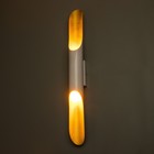 Бра «Бамбу» Е27 40 Вт белый золото 6×6×60 см - Фото 3