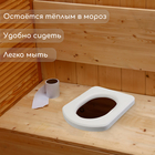 Сиденье для уличного туалета, 44 × 38 см, плотность 25 кг/м³, пенопласт, белое - фото 25329003