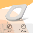 Сиденье для уличного туалета, 44 × 38 см, плотность 25 кг/м³, пенопласт, белое - фото 25329004