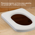 Сиденье для уличного туалета, 44 × 38 см, плотность 25 кг/м³, пенопласт, белое - фото 25329005
