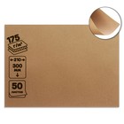 Крафт-бумага, 210 х 300 мм, 175 г/м2, набор 50 листов, коричневая/серая - фото 320500217