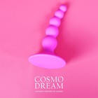 Анальный стимулятор CosmoDream Елочка, без вибрации, силикон, 95 х 24 мм, розовый - Фото 5
