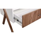 Шкаф двухсекционный Polini kids Porto 3100, с ящиком, 51х103.4х190.4 см, цвет белый-дуб крафт 10177293 - фото 319811997