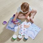 Раскраска пальчиковая Hape «Юный Пикассо», 4 цвета, 11 листов раскраски - фото 298427581