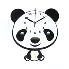 Часы настенные интерьерные "Панда", с маятником, 22 х 26 см - фото 109406559