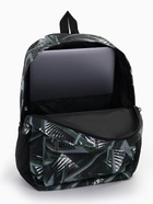 Рюкзак школьный на молнии, с карманами, с принтом, размер 30×13×42 см, тёмно-зелёный - Фото 9