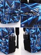 Рюкзак школьный "Абстракция", 3 кармана, размер 30×13×42 см, синий - Фото 8