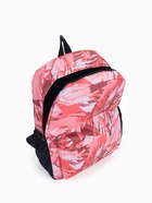 Рюкзак школьный на молнии, с карманами, с принтом абстракция, размер 30×13×42 см, красный - Фото 5