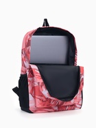 Рюкзак школьный на молнии, с карманами, с принтом абстракция, размер 30×13×42 см, красный - Фото 8