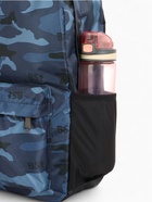 Рюкзак школьный на молнии, с карманами, с принтом, размер 30×13×42 см, тёмно-синий/чёрный - Фото 7