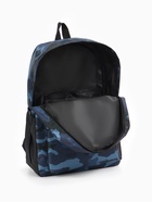 Рюкзак школьный на молнии, с карманами, с принтом, размер 30×13×42 см, тёмно-синий/чёрный - Фото 8