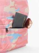 Рюкзак школьный на молнии, с карманами, с принтом, размер 30×13×42 см, розовый/голубой/бежевый - Фото 8