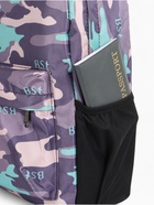 Рюкзак школьный на молнии, с карманами, с принтом, размер 30×13×42 см, сиреневый - Фото 9