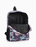 Рюкзак школьный на молнии, с карманами, с принтом, размер 30×13×42 см, сиреневый - Фото 12