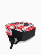 Рюкзак школьный на молнии, с карманами, с абстрактным принтом, размер 30×13×42 см, красный - Фото 5