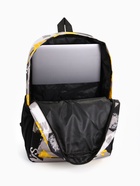 Рюкзак школьный на молнии, с карманами, с абстрактным принтом, размер 30×13×42 см, жёлтый - Фото 4