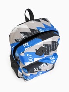 Рюкзак школьный на молнии, с карманами, с абстрактным принтом, размер 30×13×42 см, синий - Фото 4
