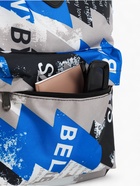 Рюкзак школьный на молнии, с карманами, с абстрактным принтом, размер 30×13×42 см, синий - Фото 12