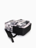 Рюкзак школьный на молнии, с карманами, с абстрактным принтом, размер 30×13×42 см, серый - Фото 7