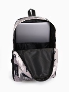 Рюкзак школьный на молнии, с карманами, с абстрактным принтом, размер 30×13×42 см, серый - Фото 4