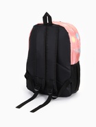 Рюкзак школьный на молнии, с карманами, с принтом, размер 30×13×42 см, розовый/голубой/белый - Фото 8