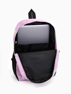 Рюкзак школьный на молнии, с карманами, с принтом, размер 30×13×42 см, сиреневый/фиолетовый - Фото 4