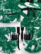 Рюкзак молодёжный на молнии, с карманами, размер 30×13×42 см, зелёный - Фото 5