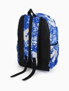 Рюкзак молодёжный на молнии, с карманами, размер 30×13×42 см, синий - Фото 4